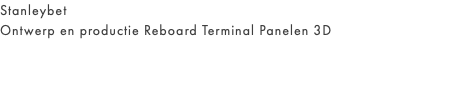 Stanleybet Ontwerp en productie Reboard Terminal Panelen 3D